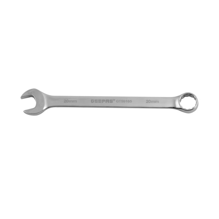 Geepas 20mm Combination Spanner - Open And Box End Spanner Wrench | Chrome Vanadium Spanner Wrenches Repair Tools | Ideal For Bike, Bicycle, Electric Vehicle, Automobile Maintenance & More