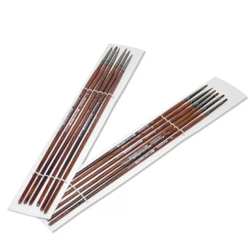 12-Piece Artmate Filbert Shape Brush Long Wooden Handle - JIABSX101FR-2