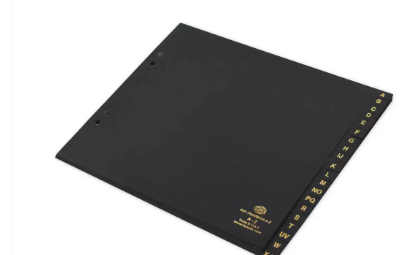 Pack of 20 Pieces A5 A To Z PP Divider Black