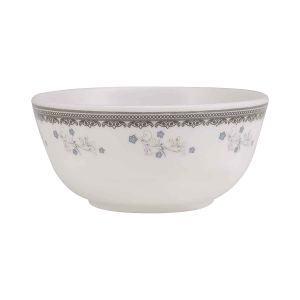 Royalford Melamineware 325" Bowl Floral - Melamine - White