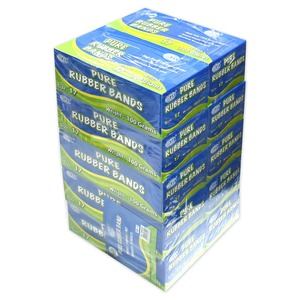 10 Boxes FIS Pure Rubber Bands, Size 17 Yellow - FSRB10017
