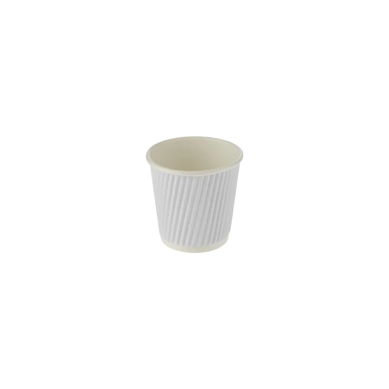 White Ripple Paper Cups 4oz