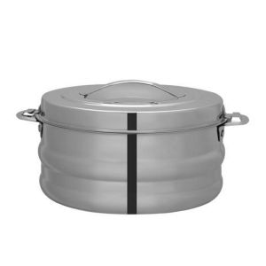 Royalford Galaxy Double Wall Hot Pot - Stainless Steel - Silver - 1000 ML
