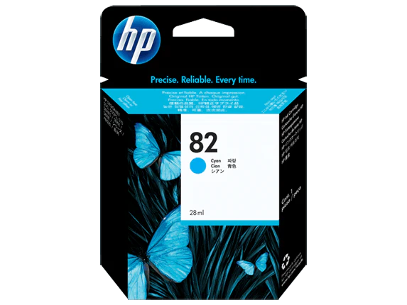 HP 82 Cyan 28ml Ink Cartridge (CH566A)