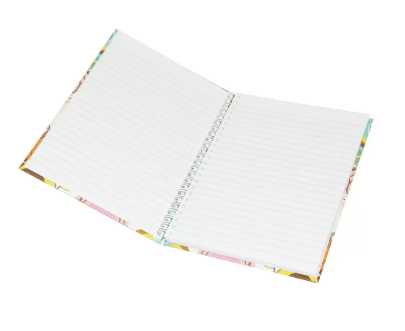 5-Piece Light Spiral Hard Cover Notebook, Single Ruled (100 Sheet) A5 Size - LINBSA51513