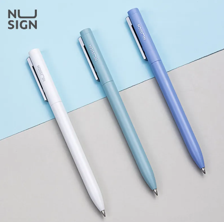 Deli Side-press Gel Pen 0.5mm Bullet Nib Business Signing Pen Creative Carbon Pen Writing Smooth NS560