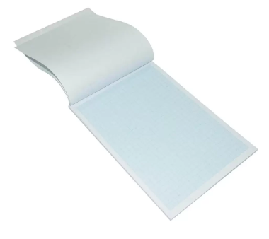 10-Piece FIS Graph Pad, 1 mm Square, 80 gsm, A4 Size (50 Sheets x 10 Pcs) - FSPD1MMGRA450