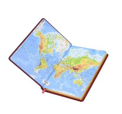 FIS Golden Diary 2024 (Arabic/English) Maroon, A5 - FSDI23AEG24MR