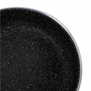 Royalford Round Baking Pan - Granite - Black - RF10095