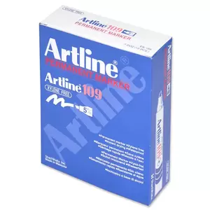 Artline Marker, Ek-109 Pack of 12, 2.0-5.0mm, Pack of 12, Chisel, Blue - ARMK109BL