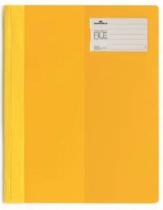 DURABLE 2745-04 CLEAR VIEW PROJECT FILE, A4 SIZE, YELLOW COLOUR