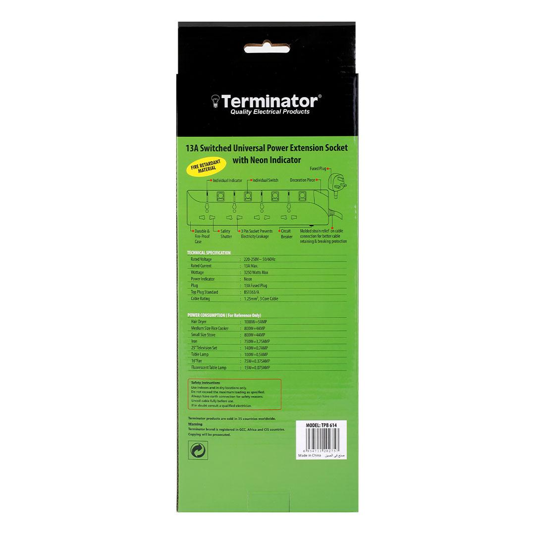 4 Way Extension Socket 3M Cable