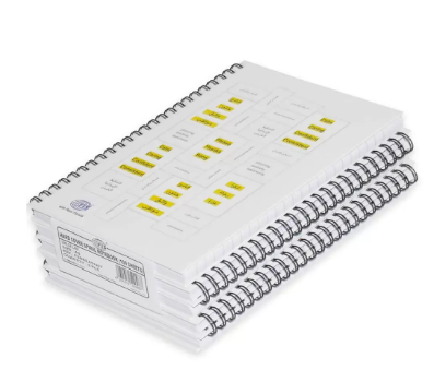 5-Piece FIS Spiral Hard Cover Notebook Single Line A5, 100-Sheets - FSNBSA51907