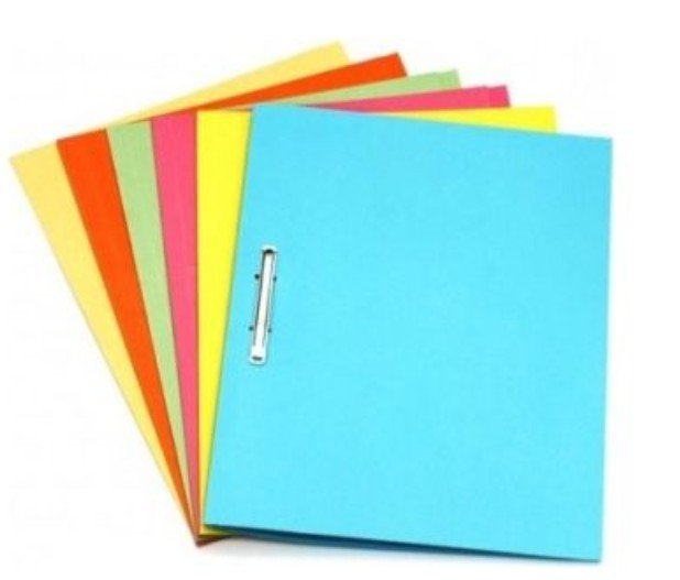 Grand Luxe Square Cut Folder with Fastener - F/S  Color Orange