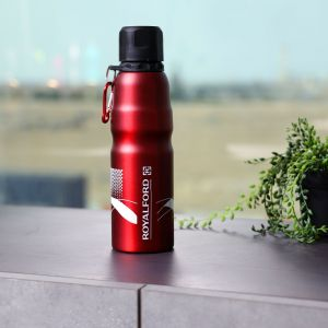 Royalford Vacuum Water Bottle - Stainless Steel - Red - 750 ML
