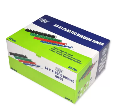 FIS 44 mm Plastic Binding Rings 410 Sheets - FSBD44WH