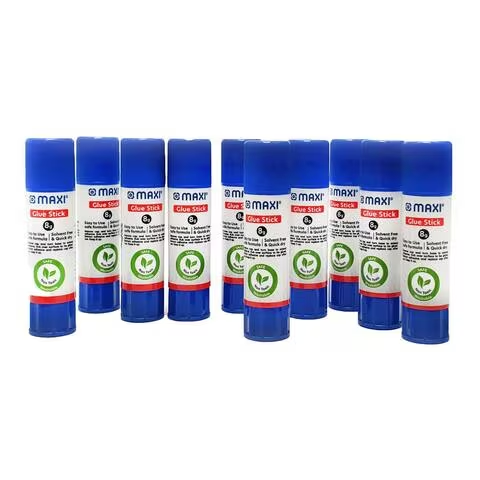 Maxi Glue Stick White 8g Pack of 10