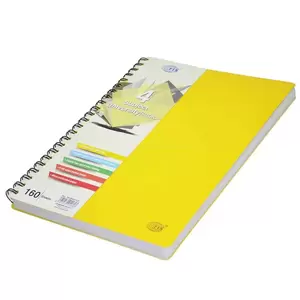 FIS 4 Subject University Books, 160 Sheets, A4 Size, Micro Perforated Pages, Yellow Colour - FSUB4SPPLE
