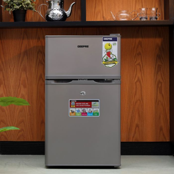 GEEPAS 125L Double Door Defrost Refrigerator GRF1259GPE