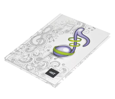 LIGHT Pack of 5 Hard Cover Notebook Single Line,9X7 Inches (22.86 X 20.32 CM),100 Sheets -LINB971707