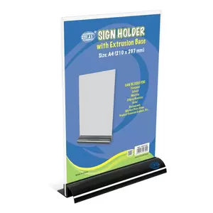 FIS Sign Holder with extrusion base, Portrait A4 (210 X 297MM) Size - FSNA1502