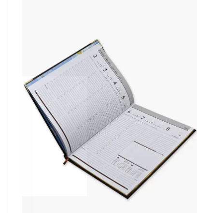 FIS Golden Executive Diary 2023 Arabic/English/French (1-Week at a glance) Chocolate - FSDI35AEG23CH