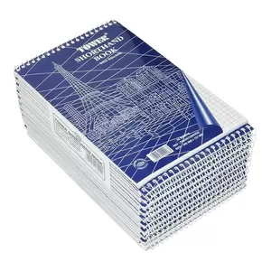 20-Piece FIS Spiral Tower Shorthand Books, 5 mm Square (50 Sheets x 20-Piece) 127x205 mm Size