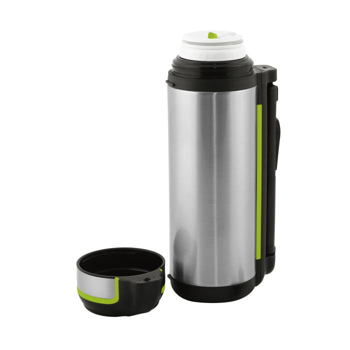 Royalford 1.2L Double Wall Bullet Flask - Portable Coffee Heat Insulated Thermos For Keeping Hot/Cold 24 Hours Heat/Cold Retention, Double-Walled Vacuum For Coffee, Hot Water, Tea, Beverage | Ideal Fo