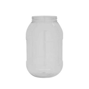 Royalford 5L Round Pet Jar With Cap - Bpa Free, Plastic - Clear - 5 LITER