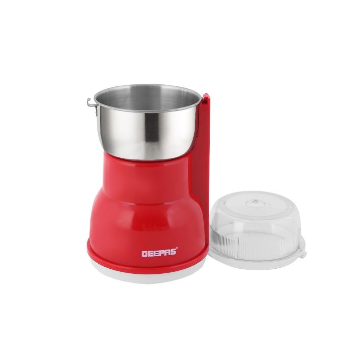 180W Electric Coffee Grinder - Stainless Steel Blade For Grinding Coffee Beans, Spices, Nuts & Dried Fruit |Stainless Steel Cup For Regular Grinding , Overheat Protection | 2 Year Warranty