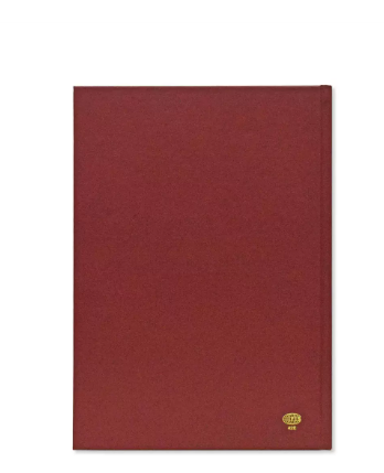 FIS A4 Diary 2024 English (Golden Corners) Maroon - FSDI42E24MR