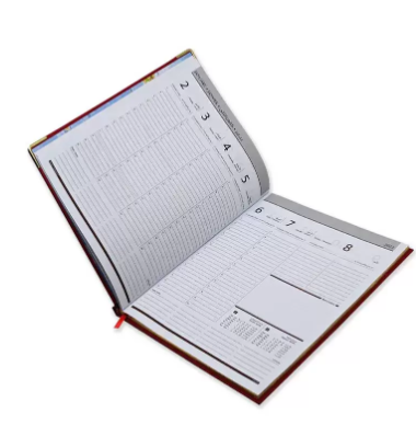 FIS Golden Executive Diary 2023 Arabic/English/French (1-Week at a glance) Red - FSDI35AEG23RE