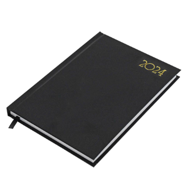 FIS Diary 2024 English (Saturday & Sunday Combined) A5 , Red -FSDI92EN24RE