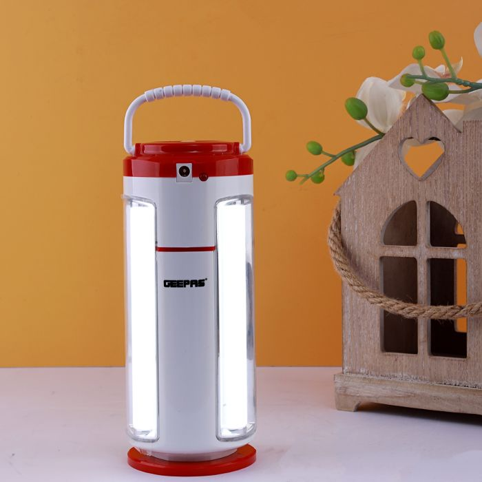 Geepas Rechargeable LED Lantern 10W | Emergency Lantern With Light Dimmer Function | 54 Super Bright LEDs, 7 Hours Working | Very Suitable For Power Outages