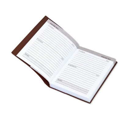 Fis 2023 Pocket Diary English With Pvc Soft Cover Brown -FSDI09E23BR