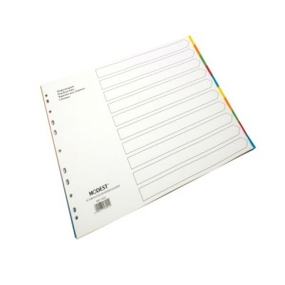 DIVIDER 10 Tab Paper A3