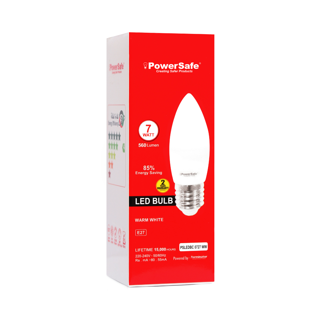 LED Candle Bulb 7W Warm White E27