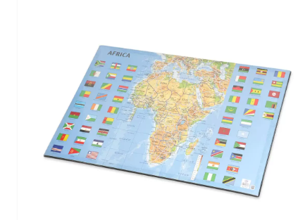 FIS Desk Blotter with Africa Map 365X598mm, English - FSDEAF-EN