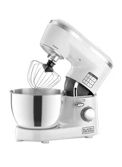 Stand Mixer and Multi function Kitchen machine with Stainless Steel Bowl And 6 Variable Speed Control 4 L 1000 W SM1000-B5 White/Silver