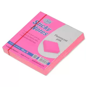 FIS Sticky Note, Fluorescent Pink Colours, Size 3 x 3 Inch, 100 Sheets, Quantity per Pack 12 - FSPO33FPI