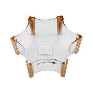 Royalford Round Bowl With Lid - Acrylic - Clear - RF9522