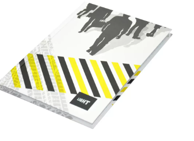 Light Hard Cover Notebook, Single Line, A4 Size (100 Sheets, LINBA41801) - Pack of 5 Pieces