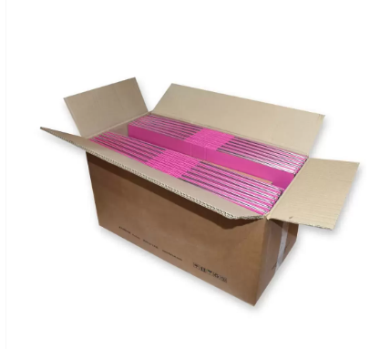 Pack of 50 Pieces Pieces Lever Arch File Folder With Slide-In Plate Pink