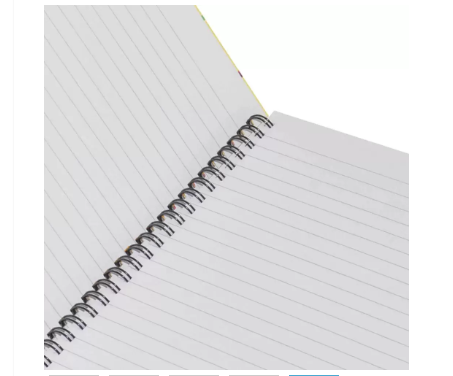 LIGHT Pack of 5 Spiral Hard Cover Notebook, Single Line, 9X7 Inches (22.86 X 20.32 CM) 100 Sheets -LINBS971705