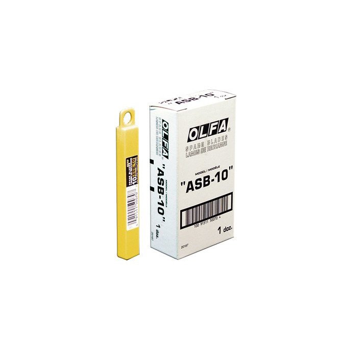 Olfa ASB-10 Standard Duty Spare Blades (Box/12x10pc)