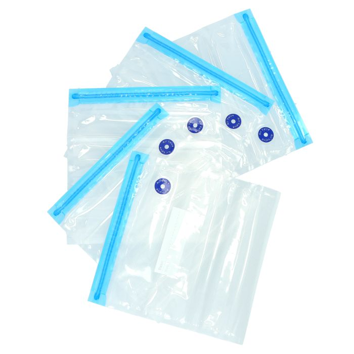 Royalford RF9374 50 Pcs Food Vacuum Sealed Bags - BPA-Free Reusable & Easy To Use, Practical For Food Storage | Ideal For Fruits, Veggies & More