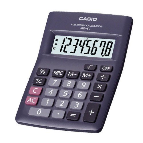 Casio MW 5VBK Pocket Calculator