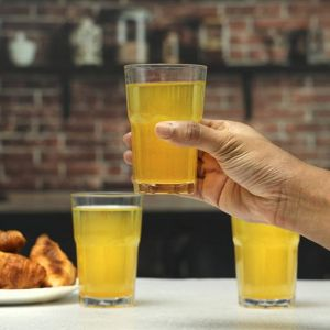 Royalford 3Pcs Glass Tumbler Set - Glass - Clear - 270 ML