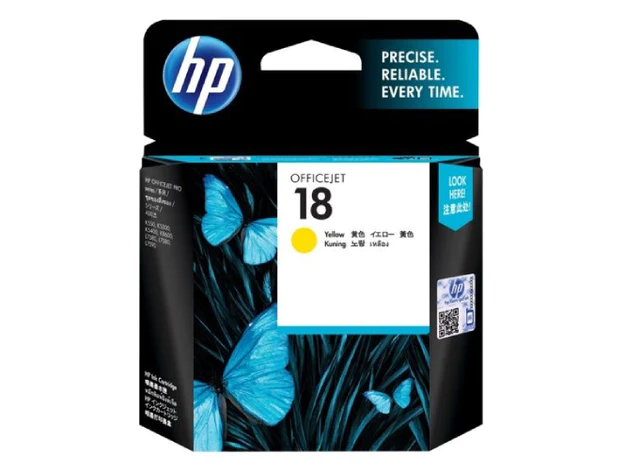 HP 18 Yellow Original Ink Cartridge (C4939A)