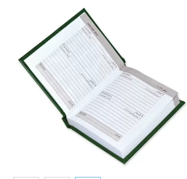 FIS 2023 Pocket Diary Arabic English Vinyl 1 Side Padded Green -FSDI10AE23GR